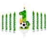 Grüne Fußballzahlen 0-9 Kerze Alles Gute zum Geburtstag Jungen Ball Backkerzen Kreativer Sportball Partydekoration minnie mouse KEINE