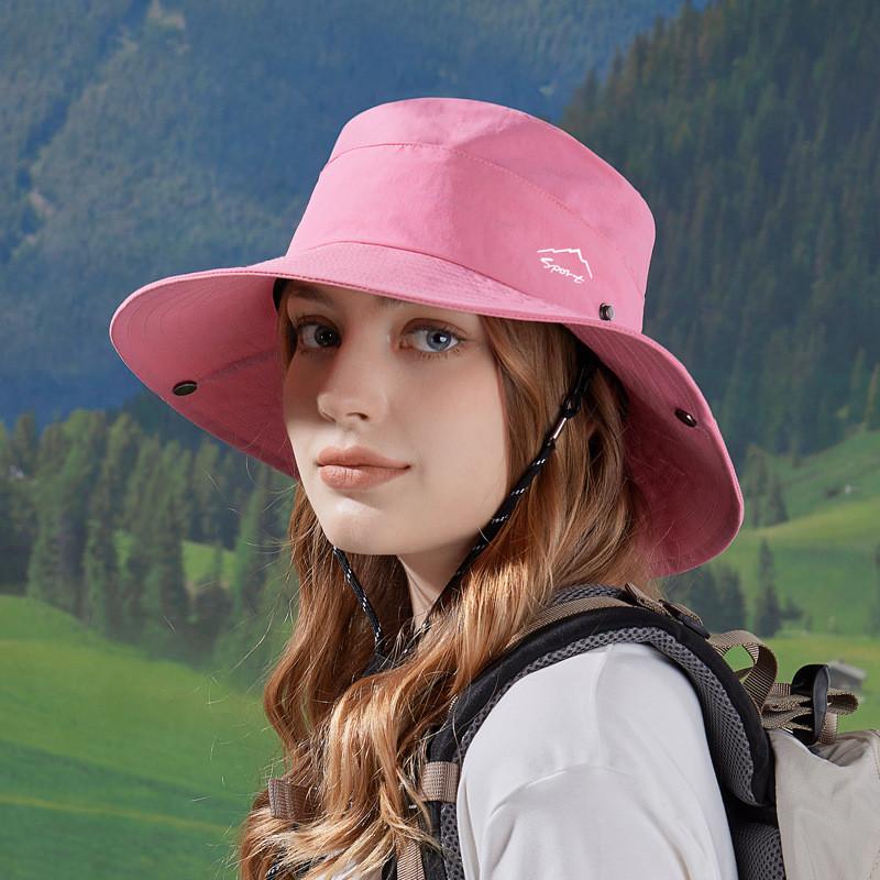 Outdoor Summer Fishing Hat With Waterproof Breathable Nylon Sunshade For Women