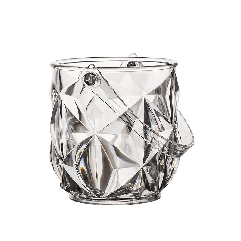 Thickened Acrylic Ice Bucket with Clip