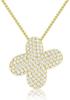 Stainless Steel Bubble Letter Initial Pendant Chunky Women Personality Jewelry Zircon Gold Plated Balloon 26 Letter Necklaces