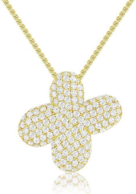 Stainless Steel Bubble Letter Initial Pendant Chunky Women Personality Jewelry Zircon Gold Plated Balloon 26 Letter Necklaces
