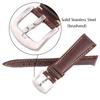 Oil Wax Cowhide Watch Band Strap Women Men Black Brown Smooth Genuine Leather Watchband 18 19 20 21 22 24mm Belt