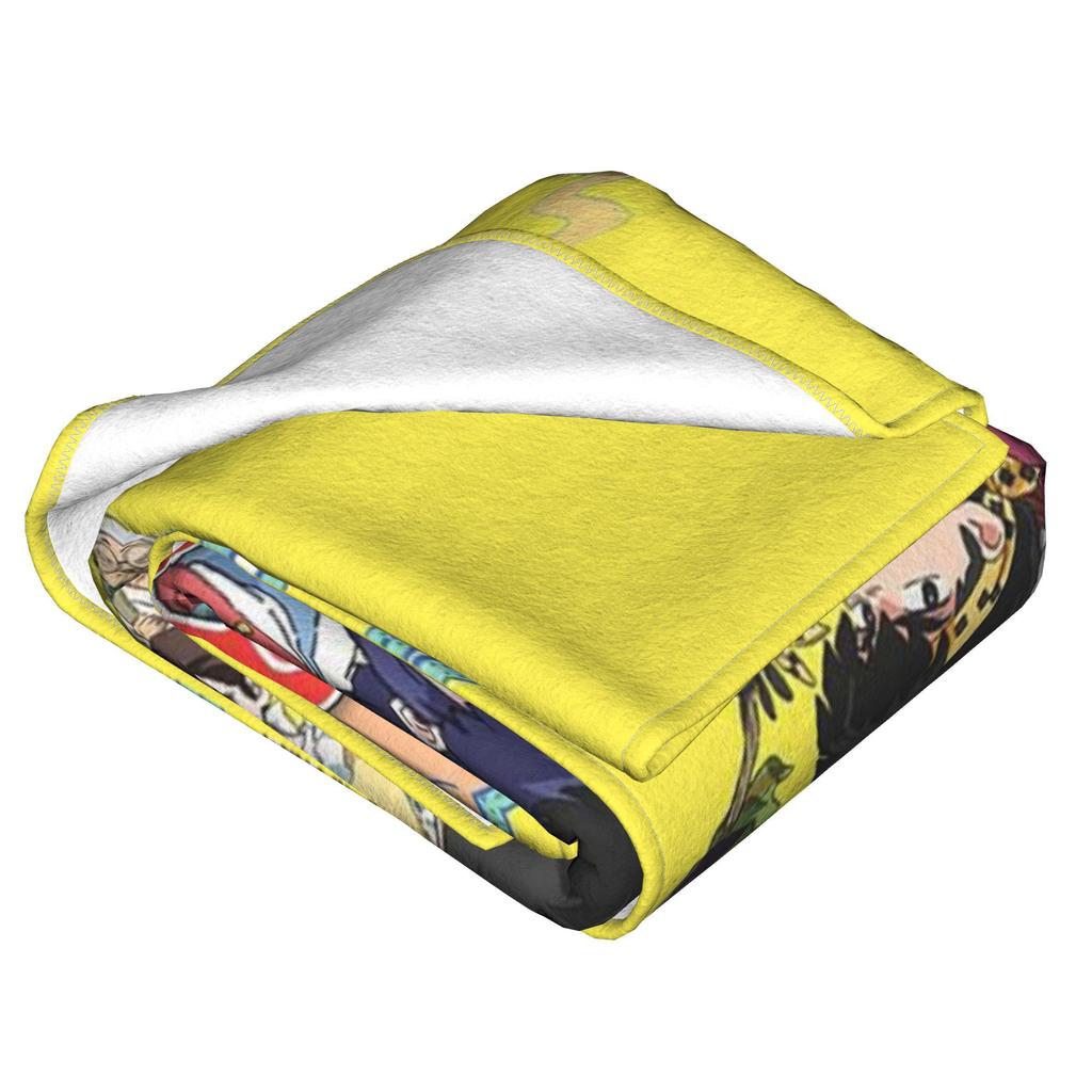 P-chan Ryoga Lost Pig Ranma 1⁄2 Adventure Comedy Blankets Flannel Sofa Throw Blanket for Bedroom Office Throws Bedspread Quilt