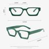 Texture Thick Edge Square Frame Decoration Street Wear Flat Mirror European And American Anti-blue Glasses
