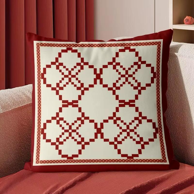 Chinese Style Floral & Bird Design Pattern Printed Pillowcase Cover Home Living Room Sofa Cushion Cover Children Room Decoration
