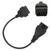 12 פינים ל-16 פינים כבל מחבר OBD2 מתאם OBDII אביזרי רכב