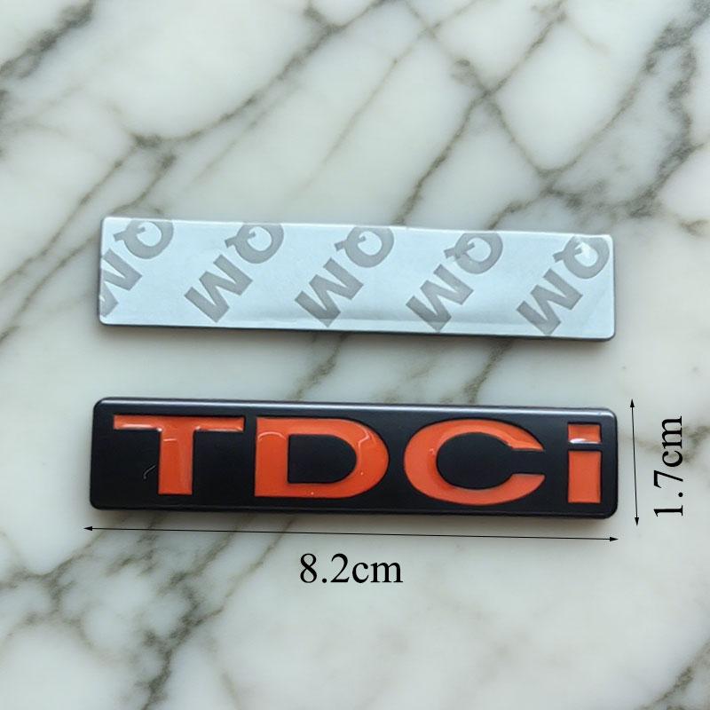 ABAB1 1PC 3d Metal TDCi Logo Car Rear Trunk Sticker Front Grille Badge Emblem for MK3 MK2 TDCi Accessories