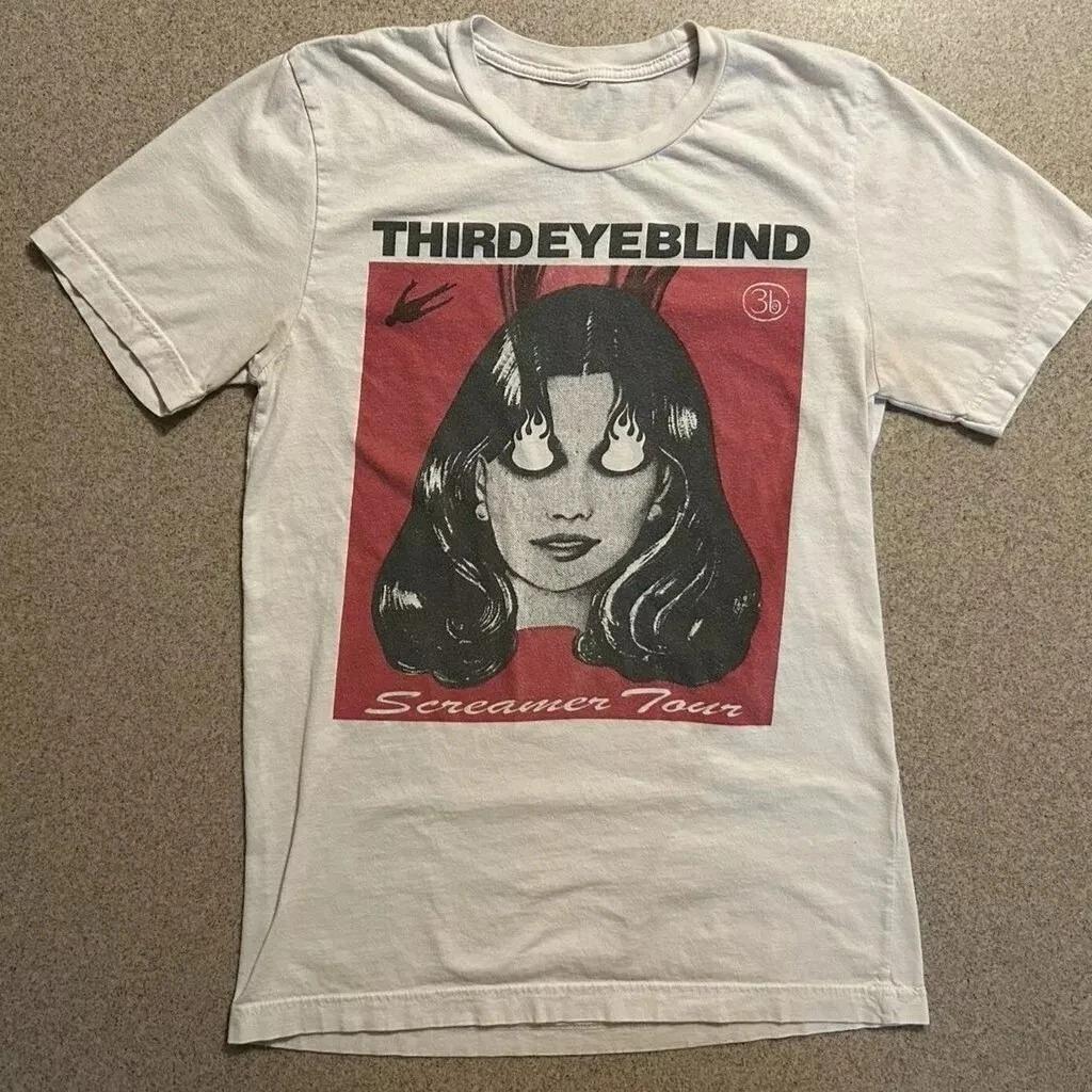 

Third Eye Blind Screamer Tour Band White T shirt Unisex Heavy cotton S-4XL Men s and women s same pure cotton streetwear 4XL