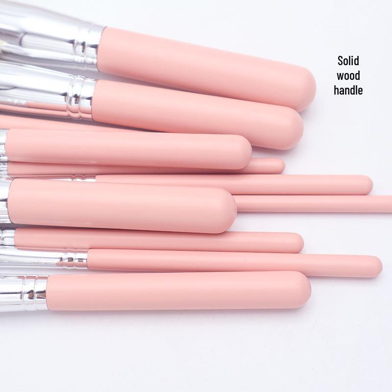 15-Piece Portable Makeup Brush Set: Soft Bristles for Beginners - Includes Powder, Contour, Eyeshadow, and Eyebrow Brushes
