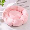 Cozy Plush Pet Nest: All-Season Round Cat & Dog Bed