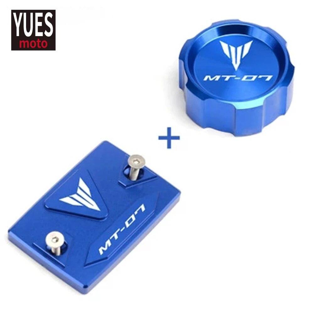 Motorcycle Accessories CNC Front & Rear Brake Fluid Cylinder Master Reservoir Cover Cap For Yamaha MT-07 MT 07 Mt07 2014-
