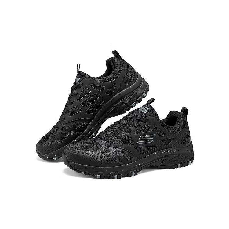 Skechers Outdoor Mens Versatile Comfortable Breathable Low-Top Outdoor Functional Shoes Men Shoes Black 237384-BBK