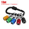 10/1pcs Hex Shank Screwdriver Bits Carabiner Hexagon Sleeve Extension Rods Holder Keychain for Quick Release Impact Driver Drill
