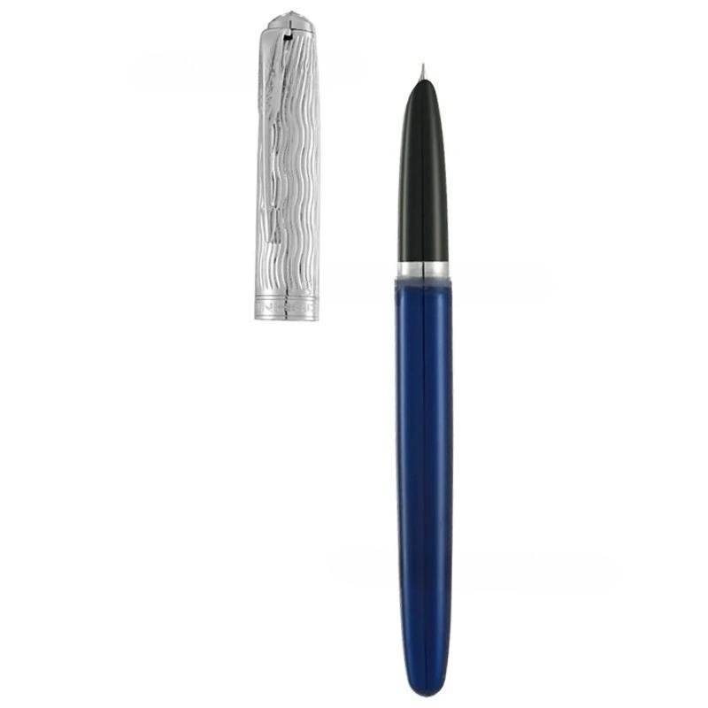 

JINHAO 85 Classic Style Metal Silver Scale Fountain Pen 0.4mm Nib Ink Pens School Office Supplies Students Stationery 0.4mm