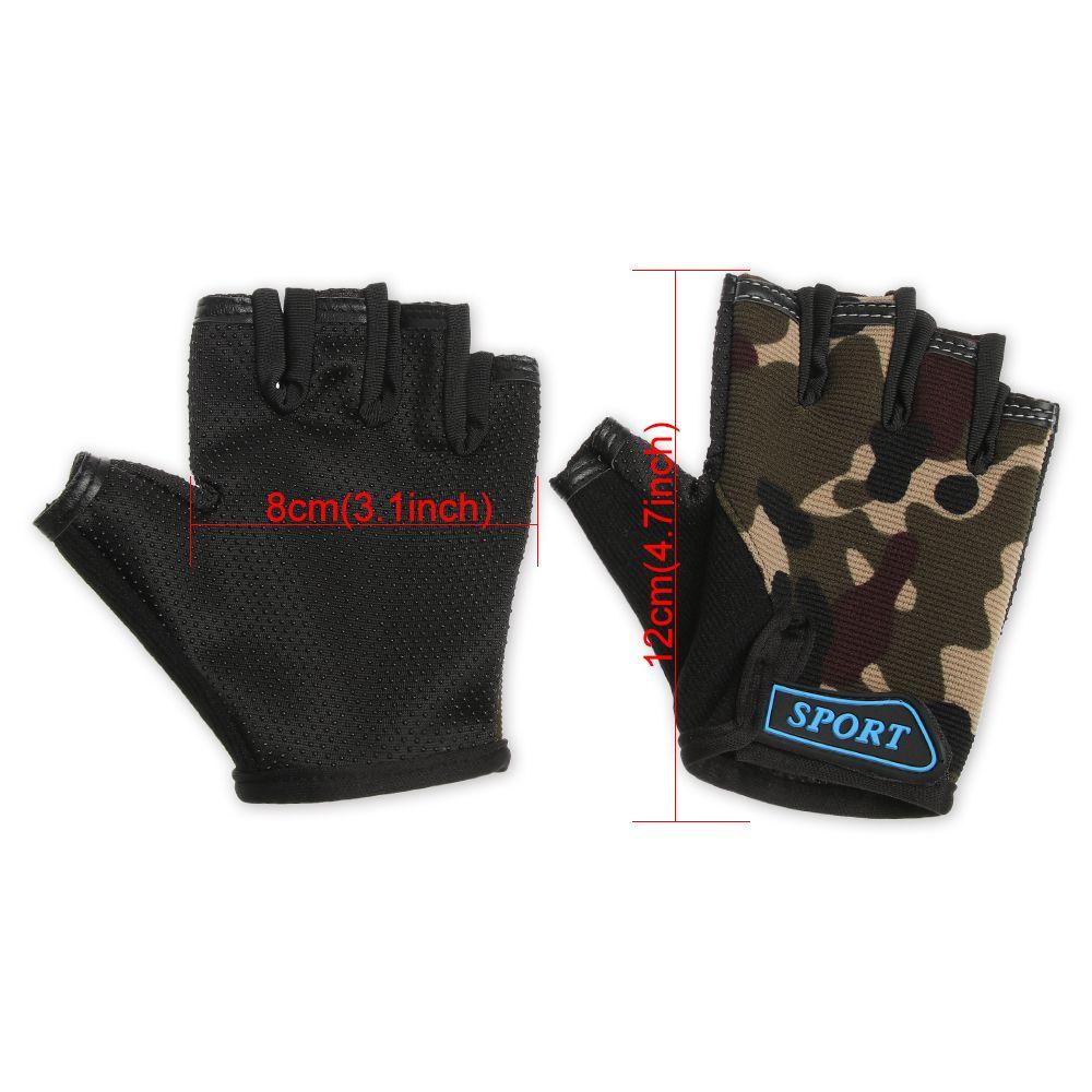 Cycling Non-slip Children's Bike Gloves Half Finger Mittens Child Bicycle Gloves Sports Riding Equipment