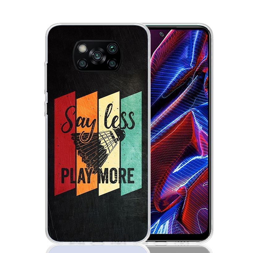 Badminton Sport Phone Case For Xiaomi Poco X7 X6 X5 Pro F7 Ultra Redmi 15C 15 13 13C 12 12C 10 10A 10C 9 9A 9C 9T Cover Poco X7