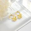 925  Silver Bee Earing Hoop Dangle Hoop Earring for Women Fashion Jewelry