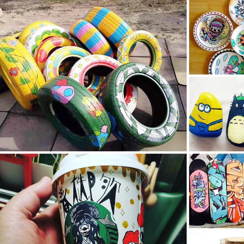 12 Color Paint Pen,Marker,Waterproof And Oil-Proof Tire Industry,No Fading,No Erasure,No Fading Oiliness 1pcs