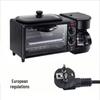 Multifunctional Breakfast Station: Toaster, Mini Oven & Coffee Maker