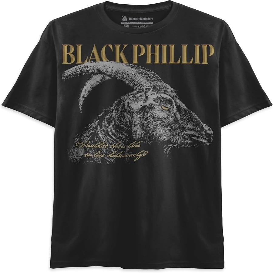 Черный Филипп Из фильма «Ведьма» Хоррор Ретро Винтаж Унисекс Классическая Футболка S