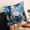 Given Manga Vai Receber Anime Cushion Cover Polyester Sofa Cushions Decorative Throw Pillows Home Decoration Pillowcover