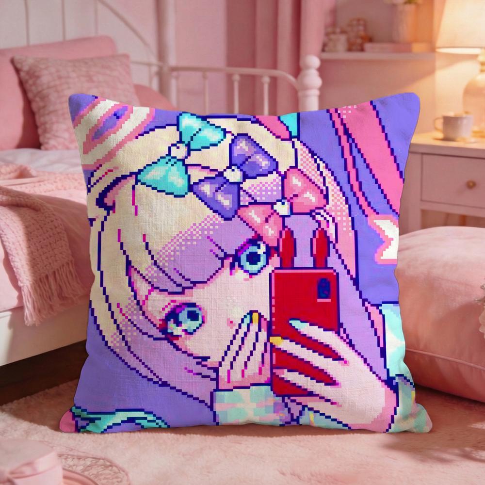 nNEEDY GIRL OVERDOSEs Cushion Cover Premium Comfort Reversible Pillow Cove Two In One Design for Any Room Car Interior