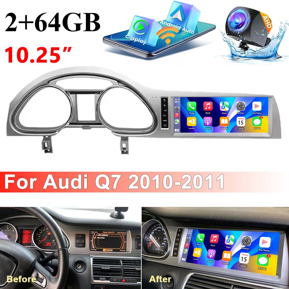 

TOYOUSONIC 10,25-дюймовый Android автомобильный радиоприемник для Audi Q7 2005-2010 Мультимедийный видеоплеер GPS-навигация Carplay Android Auto Car Stereo