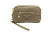 Women's Genuine Leather Long Wallet with Double Zipper and Phone Holder