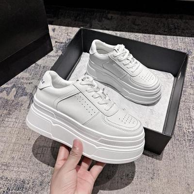 Nouvelles Chaussures à Semelles Épaisses, Chaussures Décontractées Rétro Polyvalentes Rehaussantes, Chaussures de Sport à Talons Hauts