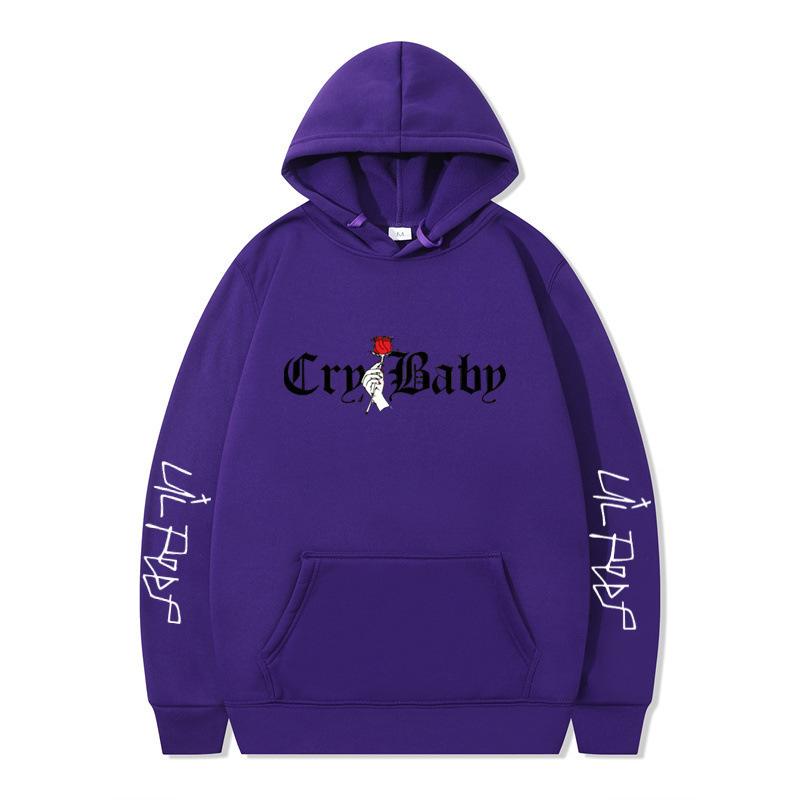New product, American rap singer lil peep shirt men's and women's fleece hooded sweater
