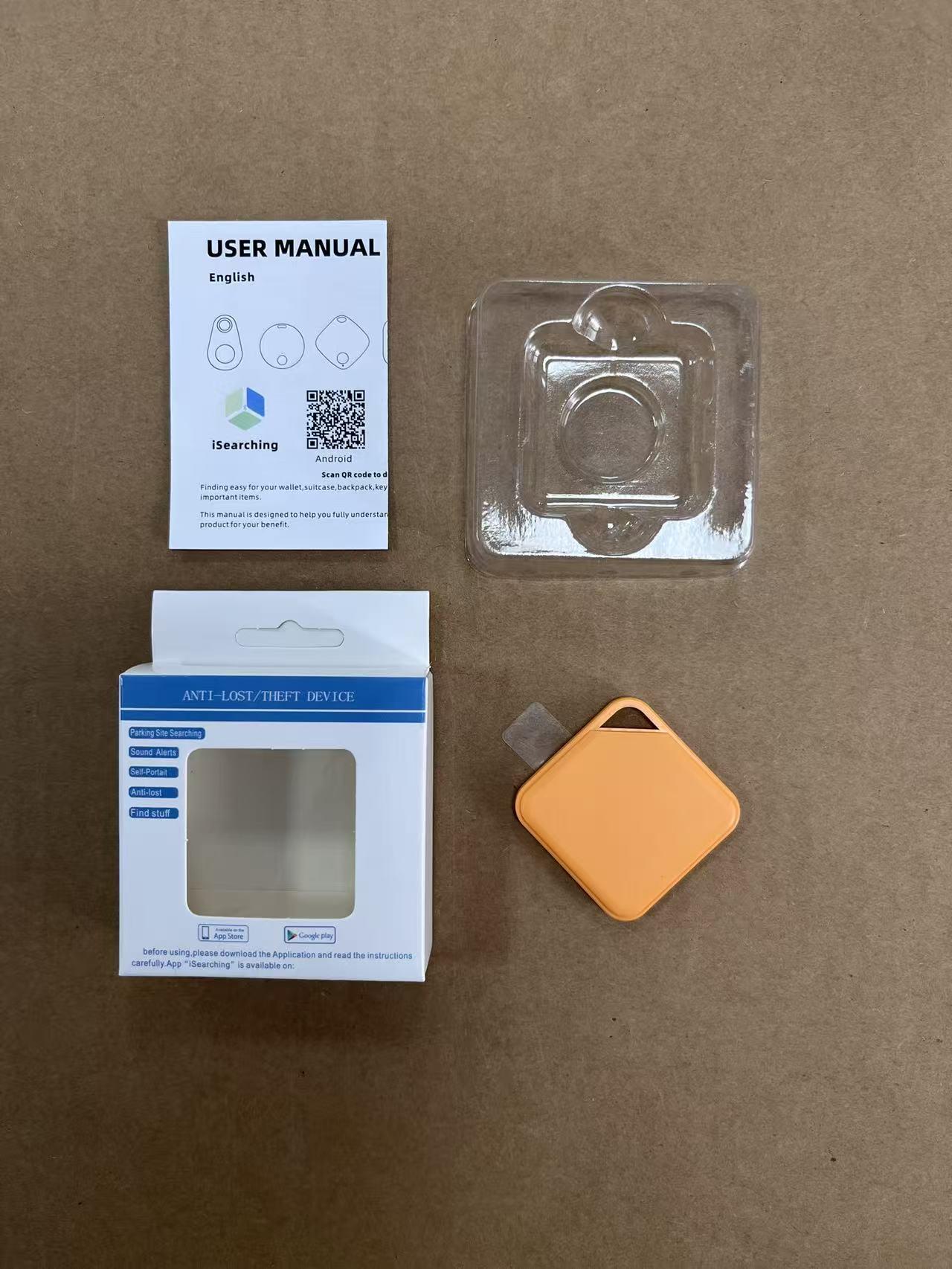 

Smart Bluetooth Anti-lost Square Device with Two-way Alarm Compatibility