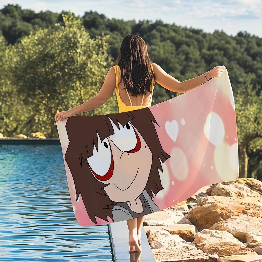 

Cartoon One Wheat Mark Will Mike Towel Quick Drying Beach Towels Are Suitable For Swimming Pools Camping Yoga And The Gym W30*H60(CM)