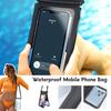 12x18.5 Waterproof Mobile Phone Bag Hanging Double Pocket Beach Swimming Outdoors Phone Pouch Storage Wallet Card Key Dry Bags