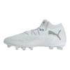Future 8 Ultimate Confortável Versátil AG (Tachas curtas de borracha) Chuteiras de Futebol de Tecido Masculino Chuteiras de Futebol Branco 108189-04