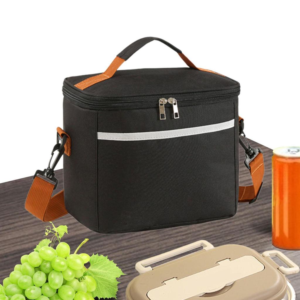 Portabel Matlåda Mat Bento Påse Middagsbehållare, Läcksäker, Tygväska Isolerad Termisk Väska