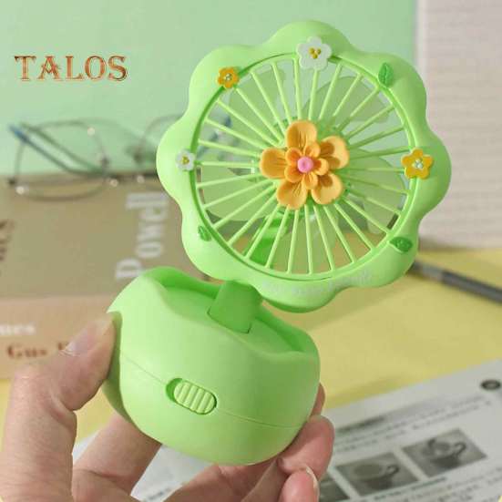 Handheld Mini Fan with Powerful Motor Strong Airflow Low Noise Portable USB Rechargeable Desktop Silent Cooling Fan