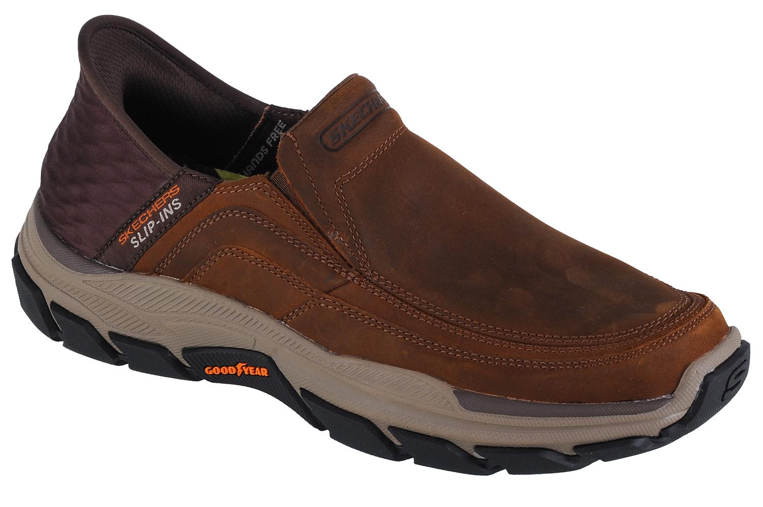 Skechers Slip-Ins Respected - Elgin, Baskets marron homme 41 marron