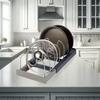 Stainless Steel Pot Lid Holder Expandable Dish Drying Rack Kitchenware Storage Rack  Kitchen