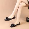 Elegante kleine Lederschuhe mit spitzem Zeh und Schleife, Sandalen mit leerem Zehenbereich, Sommer 2025 neu, ausländischer Handel, Pendlerschuhe