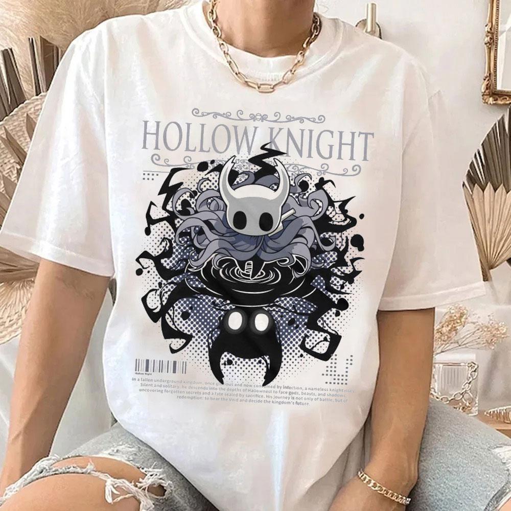 

Funny Tops Hot Game The Hollow Knight Sliksing Printed T Shirt Men Women Casual Cotton Short Sleeve Game Cartoon Men T-shirt 4XL