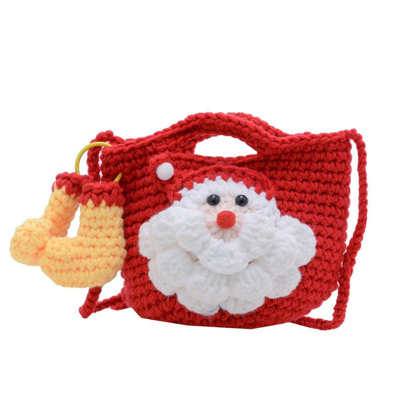 Adorable Children's Cotton Santa Bag Breathable Design Perfect For Holiday Gifts