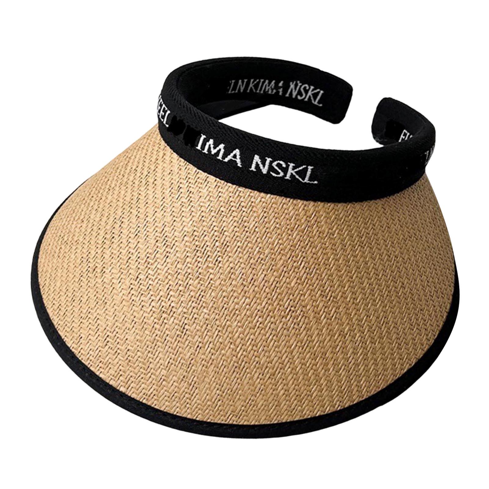 Women s Sunshade Hat Wide Brim Traveling Beach Sun Visor Hat Casual Breathable Sunshade Hat Women Summer Decor хаки
