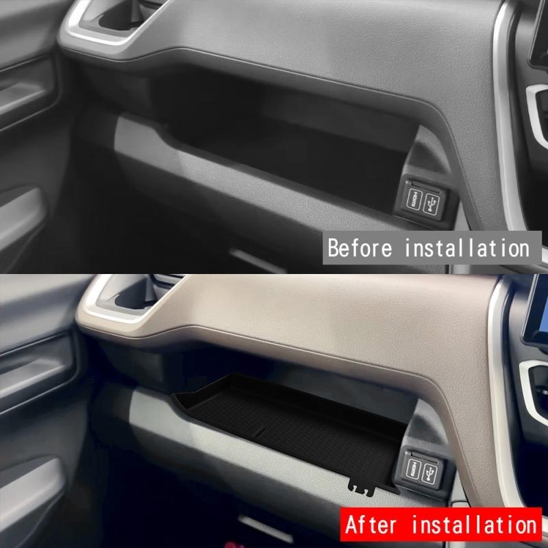 For Daihatsu MOVE 2025 2026 Silicone center console tray rack under navigation screen storage box left right drain water cup