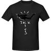 ARKJONVH Men's Travis Music Scott Patterned Pure Cotton T-Shirt, Breathable and Elastic Casual Tee(2)