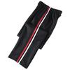 Autumn New Red White Stripes Casual Sports School Uniform Pants Solid Elastic Waist Pockets Durable Breathable Straight Trousers