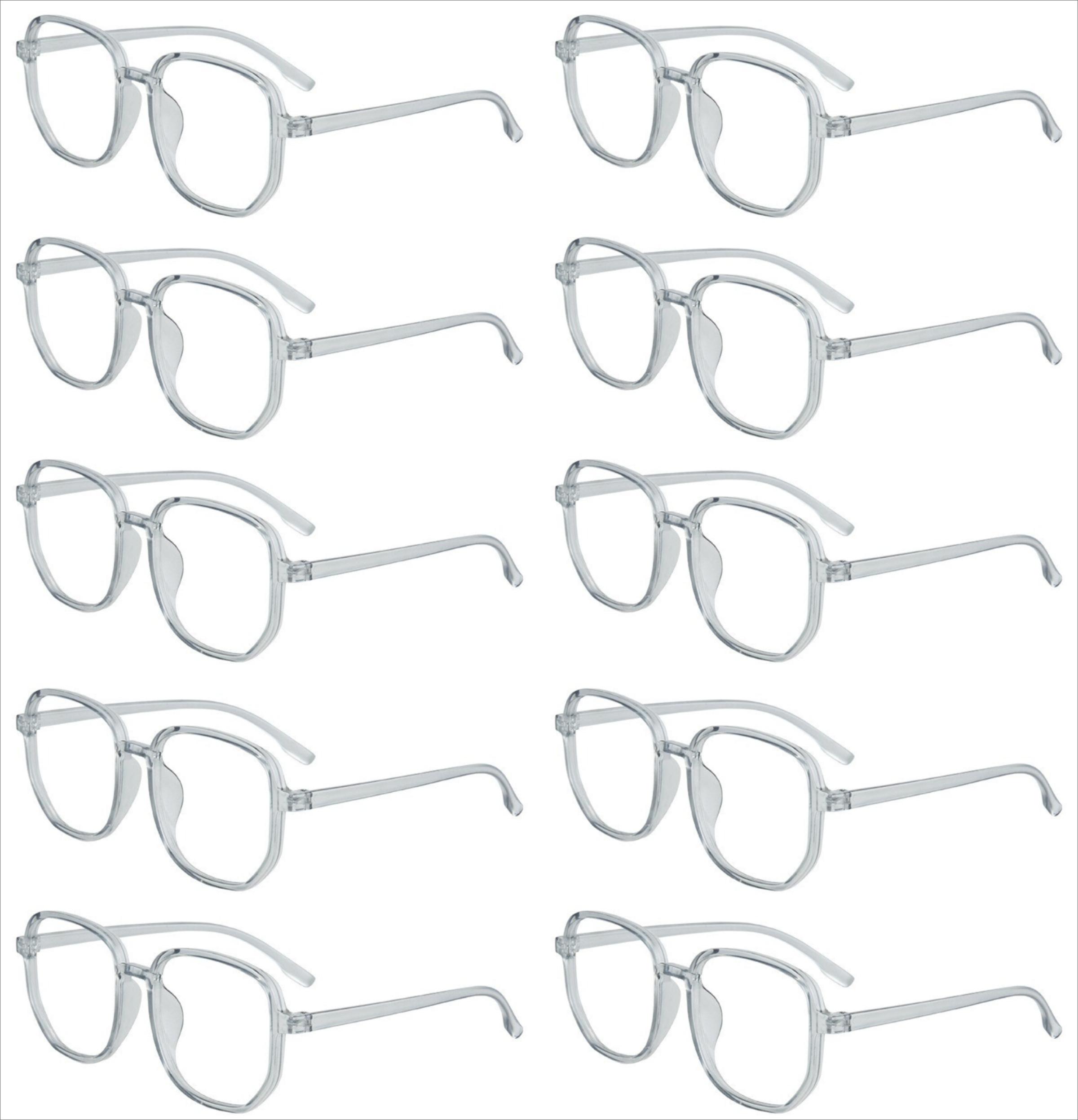 

10pcs Glasses Anti- radiation Eyeglasses for Female / men Student Eyeglasses Anti- blue Lightweight Computer EyeglassesReplaceableLens