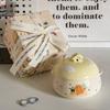 Ins Cute Ceramic Steamed Egg Bowl with Lid Crock Pot Binaural Stew Cup Soup Cup Household Steamed Egg Custard Children's Special Bowl