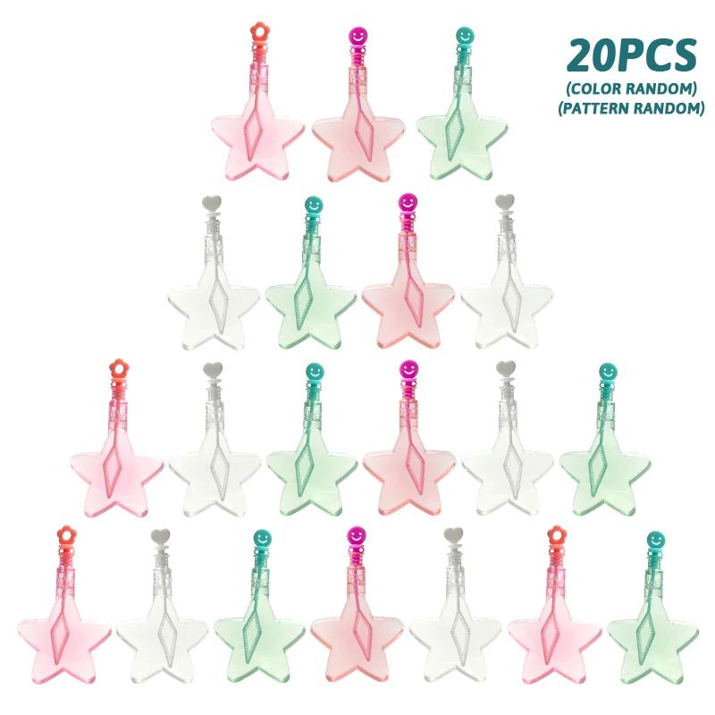 Five Pointed Star Bubble Toy Portable Bubble Stick Outdoor Bubble Toy Children'S Toy Holiday Birthday Gift With Bubble Water