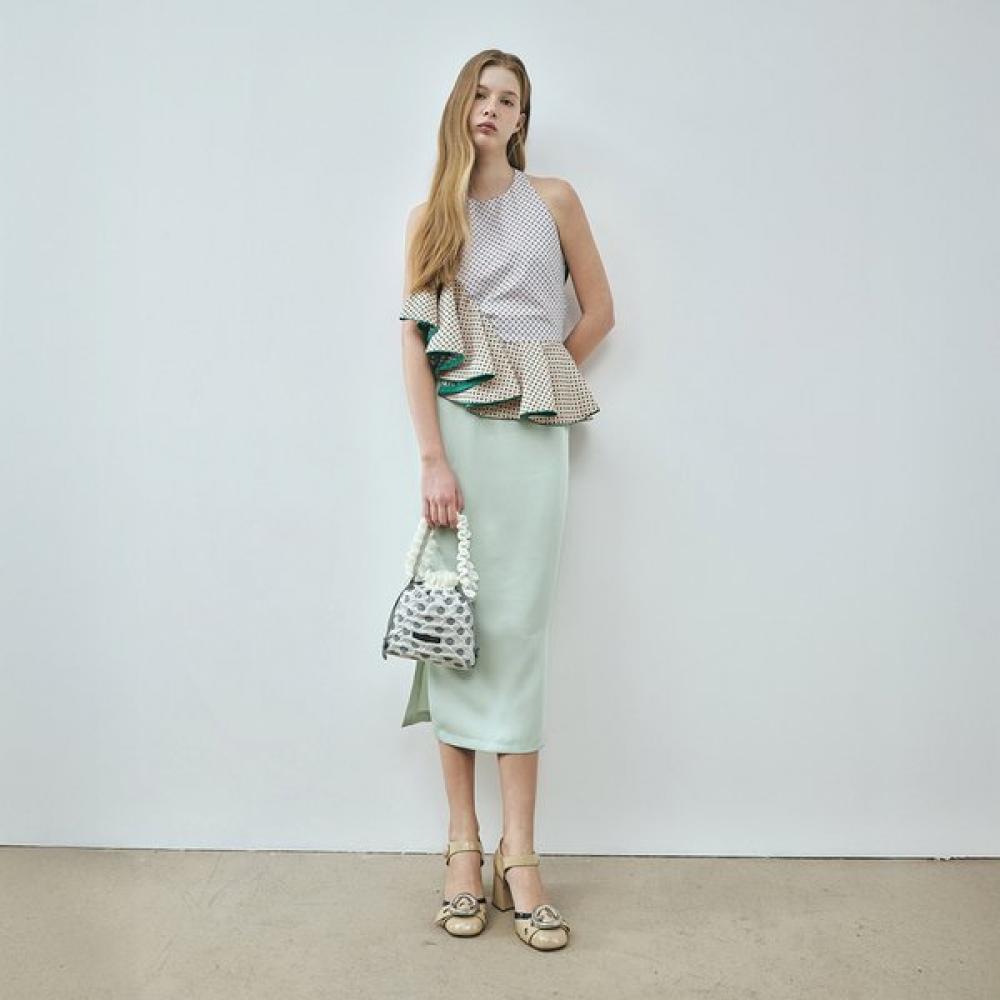 

Pleatsmama Mini Bag Polka Dot Ivory Single option