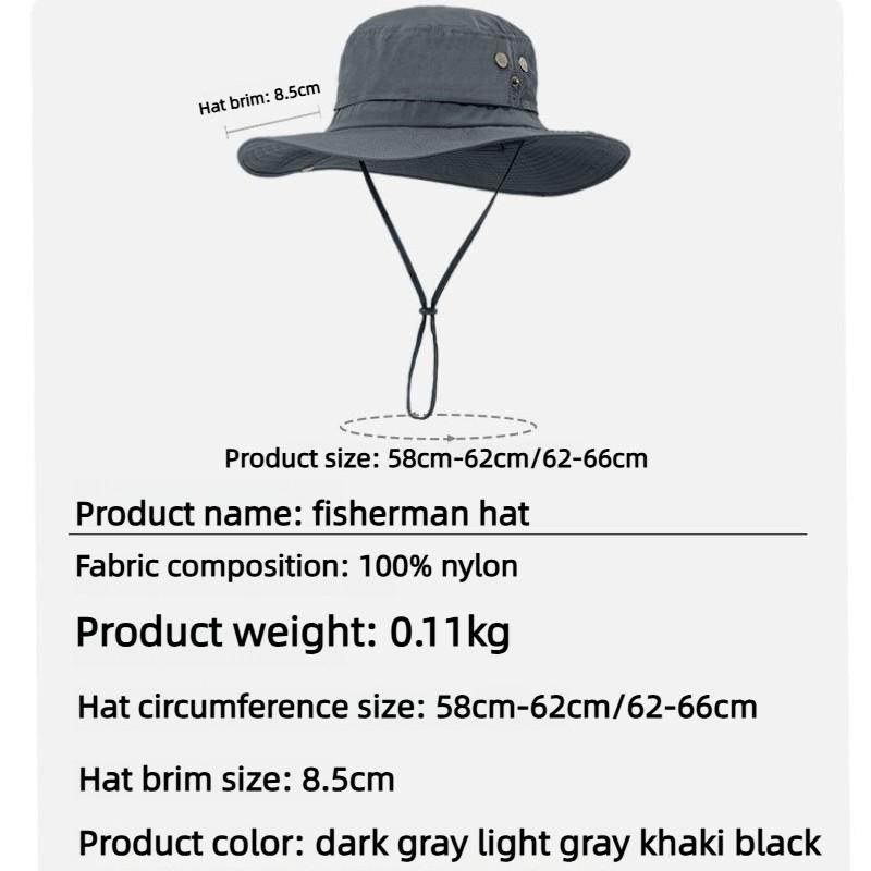 66Cm Big Size Quick Drying Fishman Hat Summer Outdoor Hiking Hat Men'S Uv Protection Wide Brim Sun Cap Women'S Foldable Sun Hat